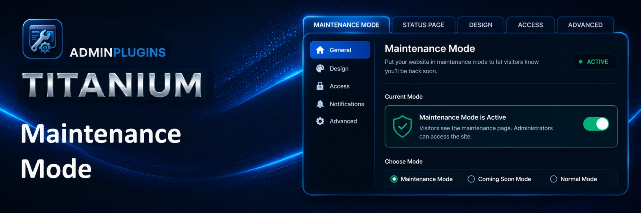 Titanium Maintenance Mode Pro